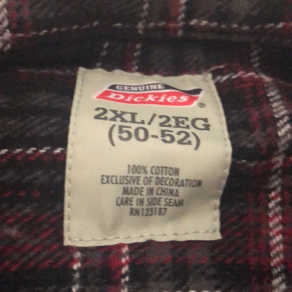 Mens Dickies Heavyweight Bundle Flannel + Pocket Tee - Picture 7 of 17